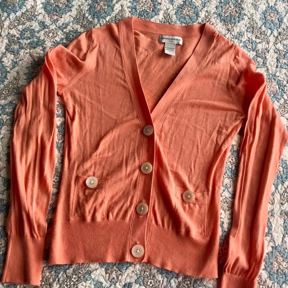 Banana Republic Orange creamsicle sweater